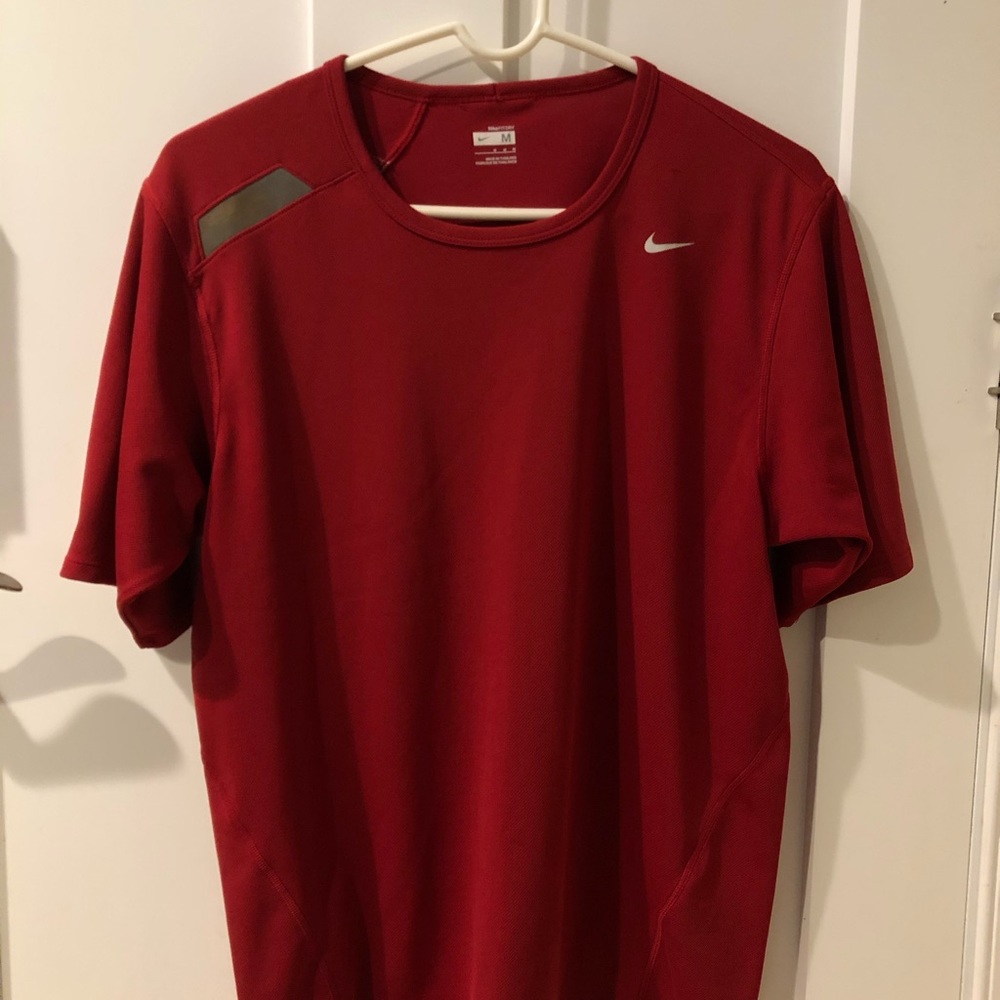 NikePro red dri-fit men’s exercise shirt!